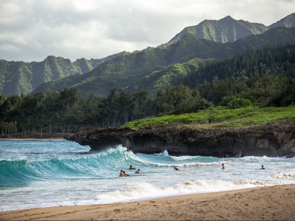 Waimea Bay view for Australians